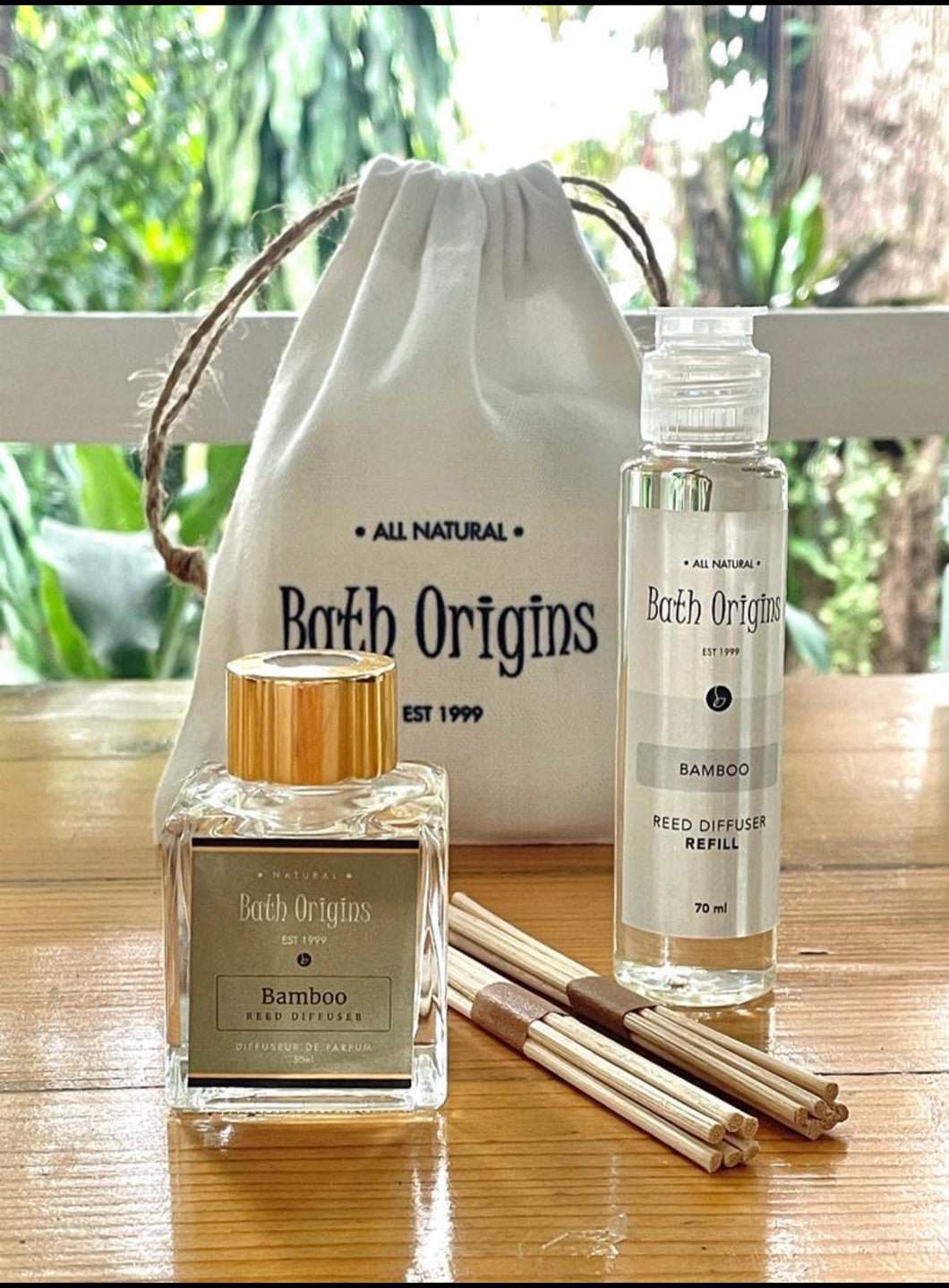 Reed Diffuser and Refill in Pouch