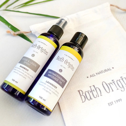 Linen Spray and Massage Oil in Pouch