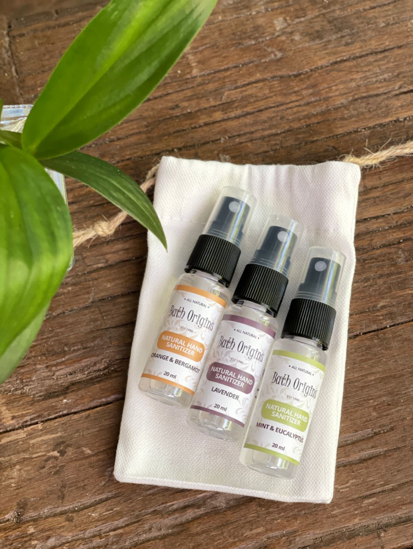 Hand Sanitizer/Room & Linen/ Odor Eater Sprays in Small Pouch