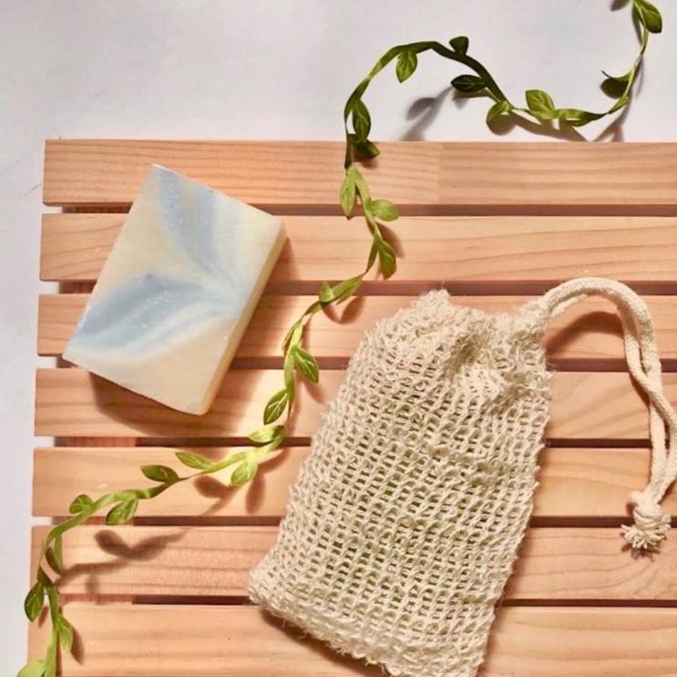 All Natural Handmade Soaps in Sisal Pouch